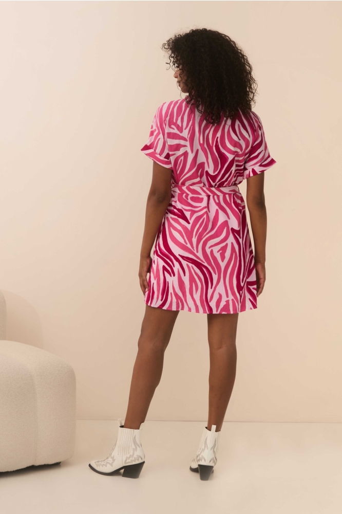 DRESS NYAH QD22 784 logo zebra print